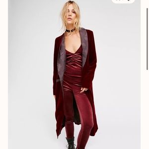 Free People Velvet Catsuit